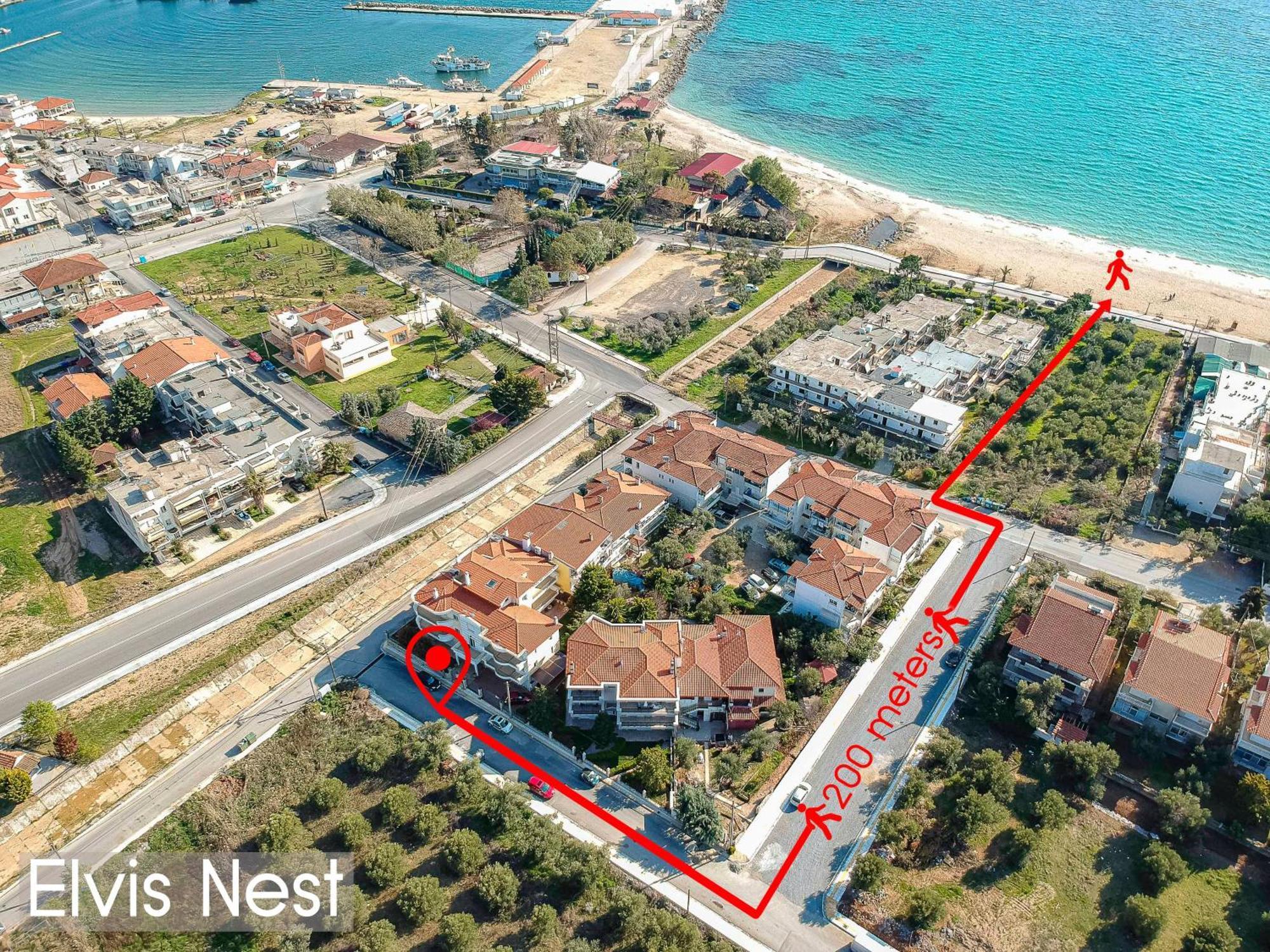 Elvis Nest Apartment Nea Moudania Bilik gambar