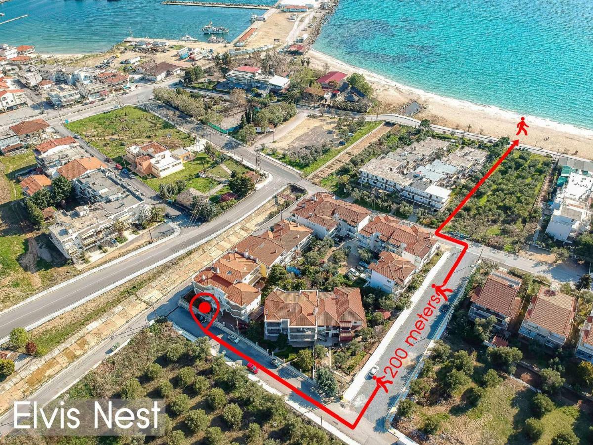 Elvis Nest Apartment Nea Moudania Luaran gambar